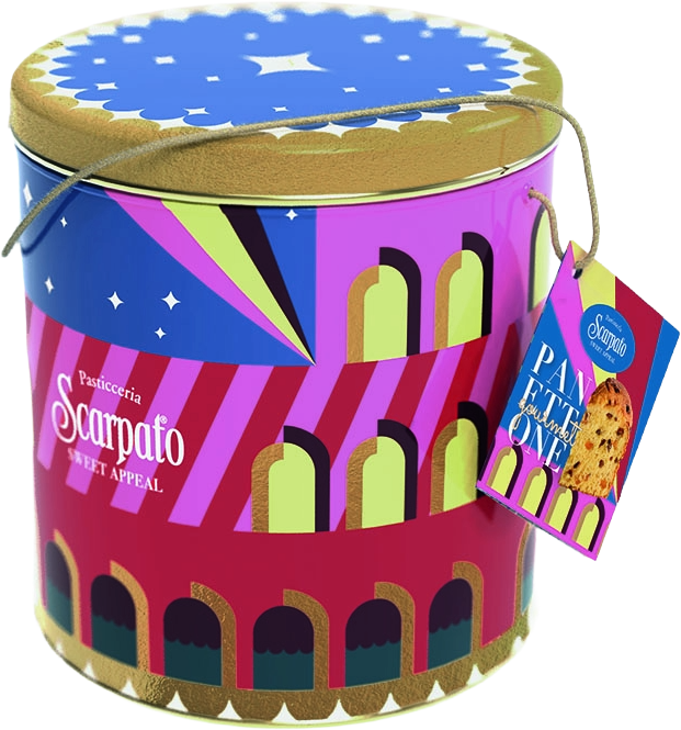Panettone Classico (Latta Gourmet) 1kg SCARPATO
